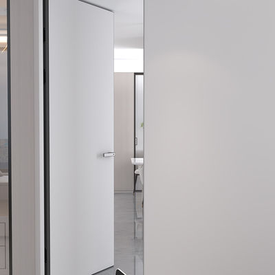 kwaliteit  Honeycomb Aluminium Framed Internal Doors Veneer Finish Outward Inward Opening fabriek
