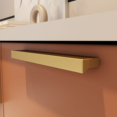 Gepolijste vanity-eenheid handgrepen zijbord ingebouwde kast trekmeubel hardware