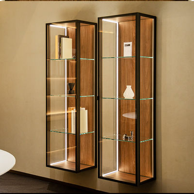 Woonkamer Glaswand Almirah Vergrendelbare Wand Displaykast