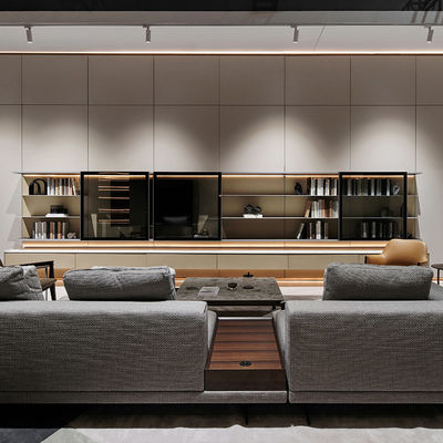 ODM Minimalistische boekenkast van multiplex TV-stand Wandunit met planken