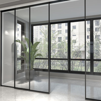 Interieur Aluminium glazen deur voor woonruimte