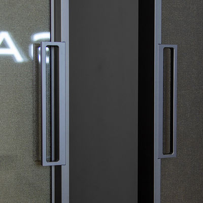 Motoriseerde gehard glas aluminium binnenslijdde deuren Slimline