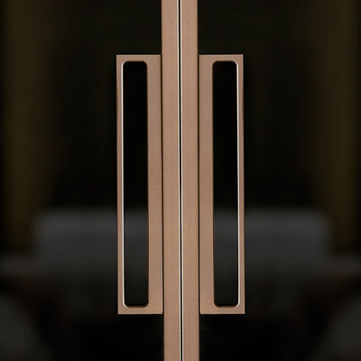 Aluminium Interne 96x96 Glijdende glazen deur Telescopie Interieur Glijdende deuren voor huis