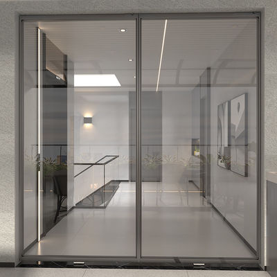 Grijzige Bifold Slimline Aluminium Interne Schuifdeuren Balkon ODM