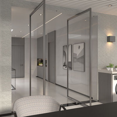ODM gehard glas binnenste pivot aluminium binnenste schuifdeuren anti-impact