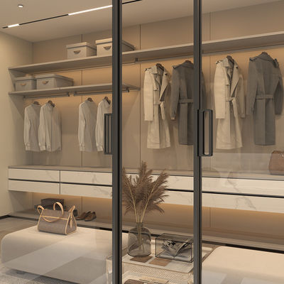 Lack opvouwbaar glas Aluminium interne schuifdeuren met dubbel glas