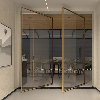 Luxe aluminium raam interieur Pivot deuren voor het huis Winddicht