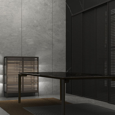 Luxe woonkamermeubilair opslagrek Aluminium + glasmateriaal