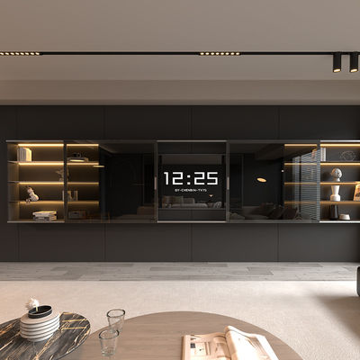 Aluminium Luxe Moderne Tv-stand Drijvende wandmontage Minimalistische woonkamermeubilair