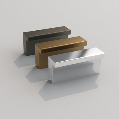 Poets afwerking Aluminium Chrome kast knop Champagne gepoetst