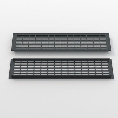 Zilver aluminium legering luchtluchtraster 110 * 250 mm Voor airconditioning Return Air Diffuser